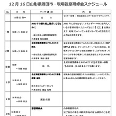 「2016/12/16（金）全館床暖房標準化PROJECT現場視察研修会in酒田市」 サムネイル画像